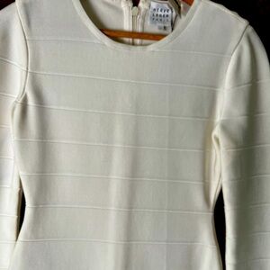 Herve leger mini ivory dress with tags never worn